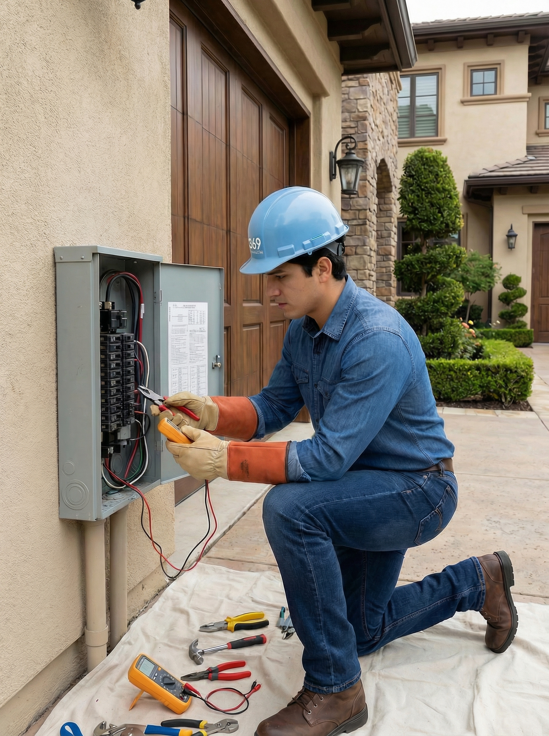 Técnico realizando mantenimiento residencial en Zona Esmeralda